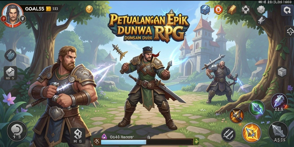 Tangkapan layar menampilkan gameplay RPG yang menarik dan penuh aksi.