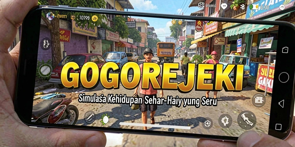 Tampilan gameplay GOGOREJEKI yang menarik dan interaktif.