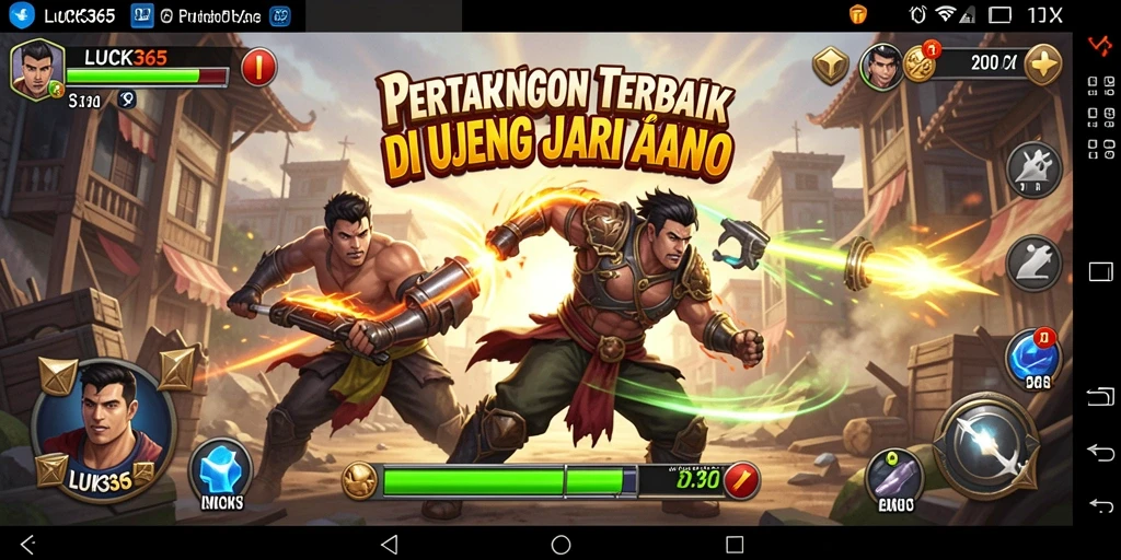 Tampilan gameplay LUCK365 yang mendebarkan dan penuh aksi.