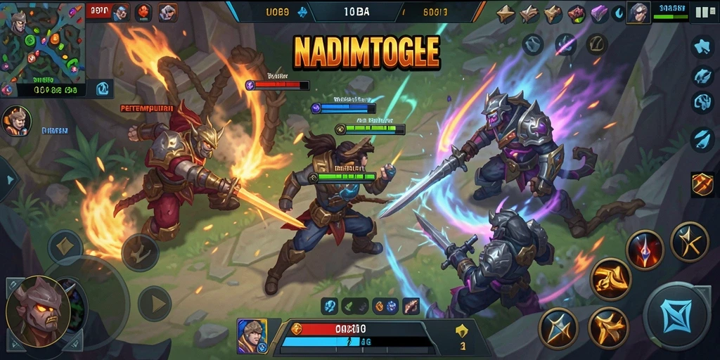Tampilan gameplay NADIMTOGEL yang dinamis dan seru.