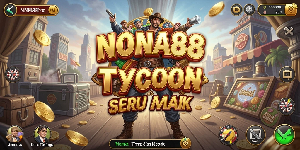 Screenshot utama NONA88 menampilkan aktivitas gameplay Tycoon yang seru.
