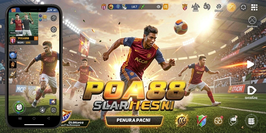 Tampilan gameplay POA88 yang mendebarkan dan penuh aksi olahraga.