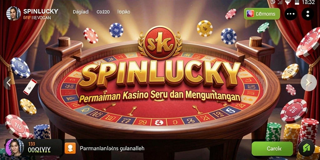 Tampilan gameplay SPINLUCKY yang seru dan interaktif.